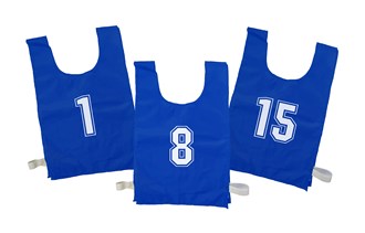 Sports Bib Set - 1-15 Blue